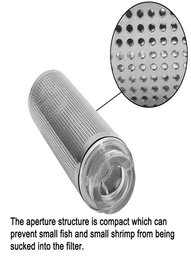 NGe 2pcs Aquarium Filter Inflow Inlet Basket Mesh Shrimp Protect Aquarium Filter Guard,Intake Strainer Filter Pre-Filter Tube(Large,Acrylic) - Image 3